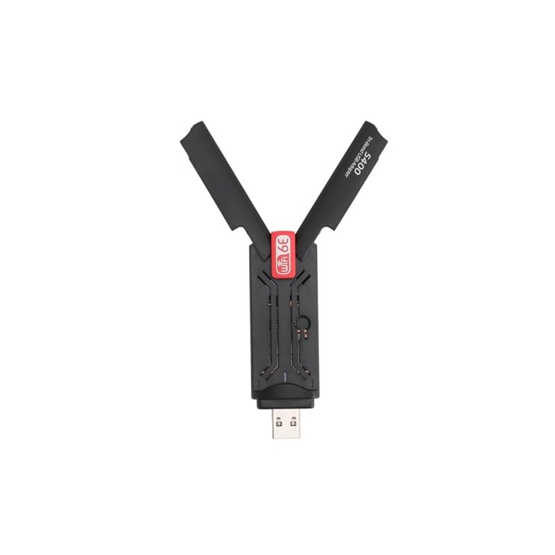 WiFi 6E Adapter, 5400Mbps Wireless Network Adapter, 2.4/5/6GHz Tri Band