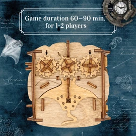 iDventure Cluebox - Captain's Nemo Nautilus - Escape Room game - Puzzle box - 3D wooden puzzle - sequential puzzle - 3D puzzles for adults - brain teaser - birthday gift gadget for men - money box