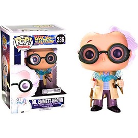 October 2015 Time Travel Exclusive Funko Pop #236 Back To The Future Dr. Emmet Brown Figurine