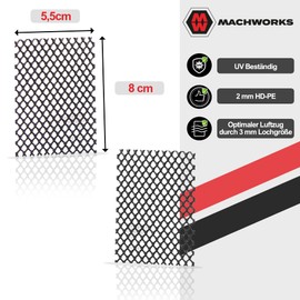 MACHWORKS® Joint Fan [Pack of 100] - Wasps and Mouse Protection | Joint Grille for Easy Retrofitting thanks to Easy Fit System | Suitable for Clinker and Butt Joints up to 80 mm Height