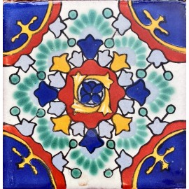 Escanver Talavera 90 Pzs 10cm Decoracion Pared Mexico Tradicional