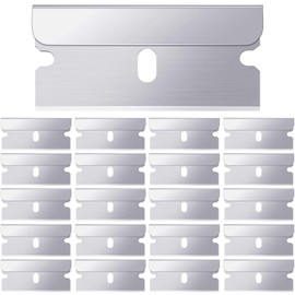 Honoson 40 Pcs Single Edge Cutter Blade Industrial Razor Blades for Scraper, Safety Straight Edge Razors, Box Carton Cutter Replacement Blades, Glass and Paint Scraper Razor Blades