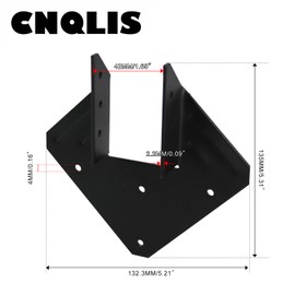 CNQLIS 13 Gauge Hurricane Ties, Heavy Duty Electro Galvanized Joist Hangers, 2.2mm Fits 2X4 2X6 Truss to Rafter Connectors, for Roof Truss Timber Connectors, Thickness 2.2mm (10 Pieces)