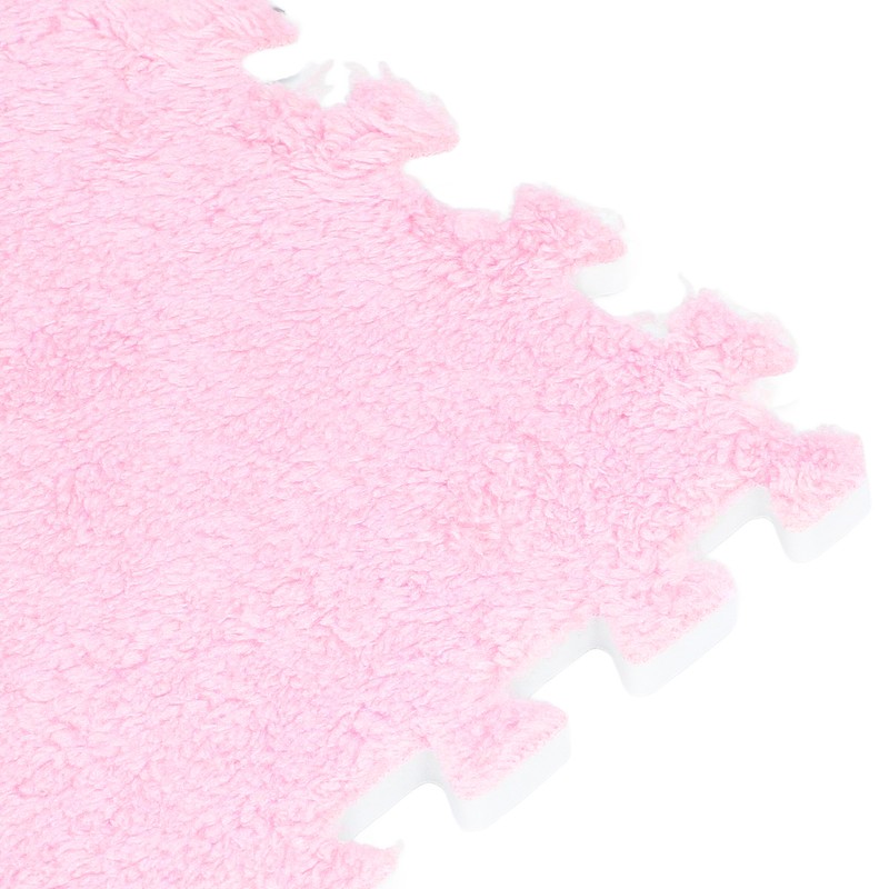 10pcs Plush Foam Floor Mat Prevent Slip Cuttable Thickened Interlocking