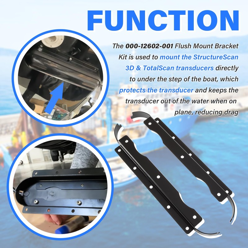 000-12602-001 Flush Mount Bracket Replace for Lowrance SS3D & TTLSCN