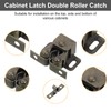 sourcing map 8Pcs Cabinet Latch Double Roller Catch, Lock Stop