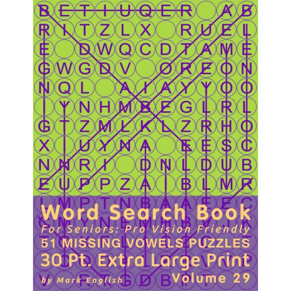 Word Search Book For Seniors: Pro Vision Friendly, 51 Missing