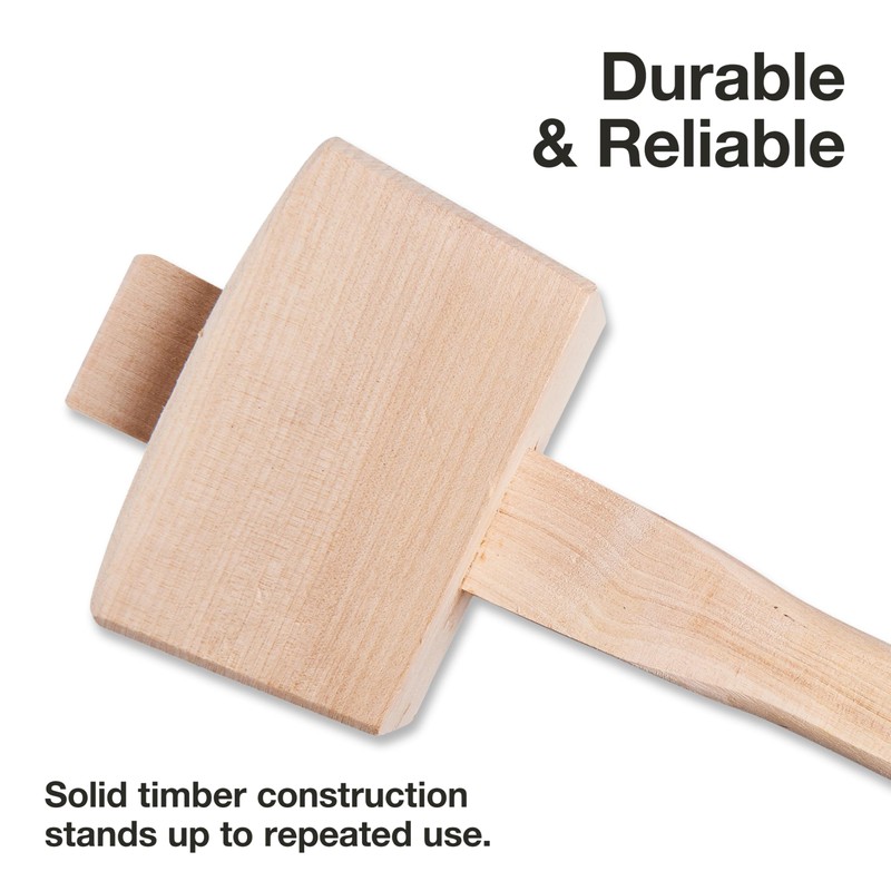 Am-Tech 4.5" (115mm) Beech Wood Mallet