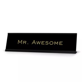 Signs ByLITA Mr. Awesome 2"x8" Novelty Nameplate Desk Sign