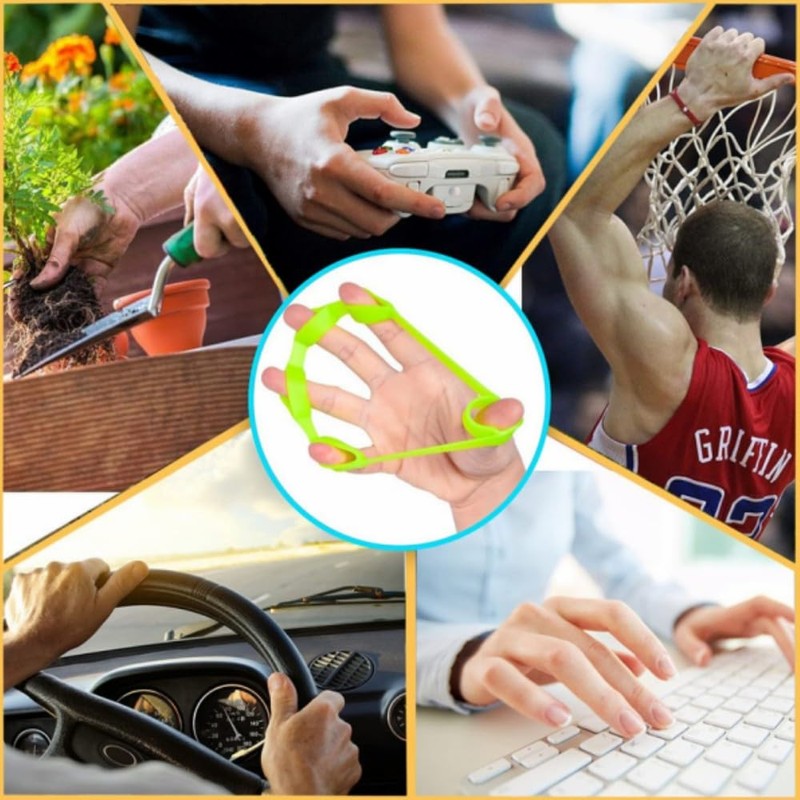 Finger Stretcher Resistance Bands, 3PCS Extensors Training Bands & Hand