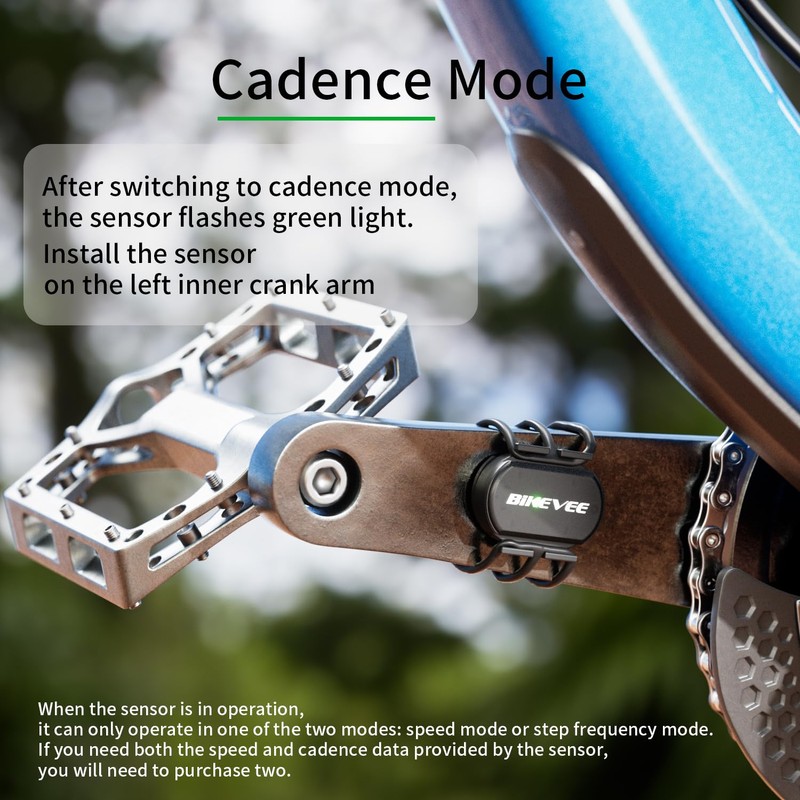 Bikevee Wireless Bike Computer GPS Bundle, Speedometer & Odometer, Cadence