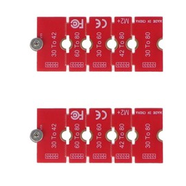 2 Pack M2 NVME SSD Hard Drives 2230 to 2242 2260 2280 Extension Board Bracket, NVME M.2 SSD Hard Drives 2242 to 2260 2280 Extension Card Adapter Converter Red