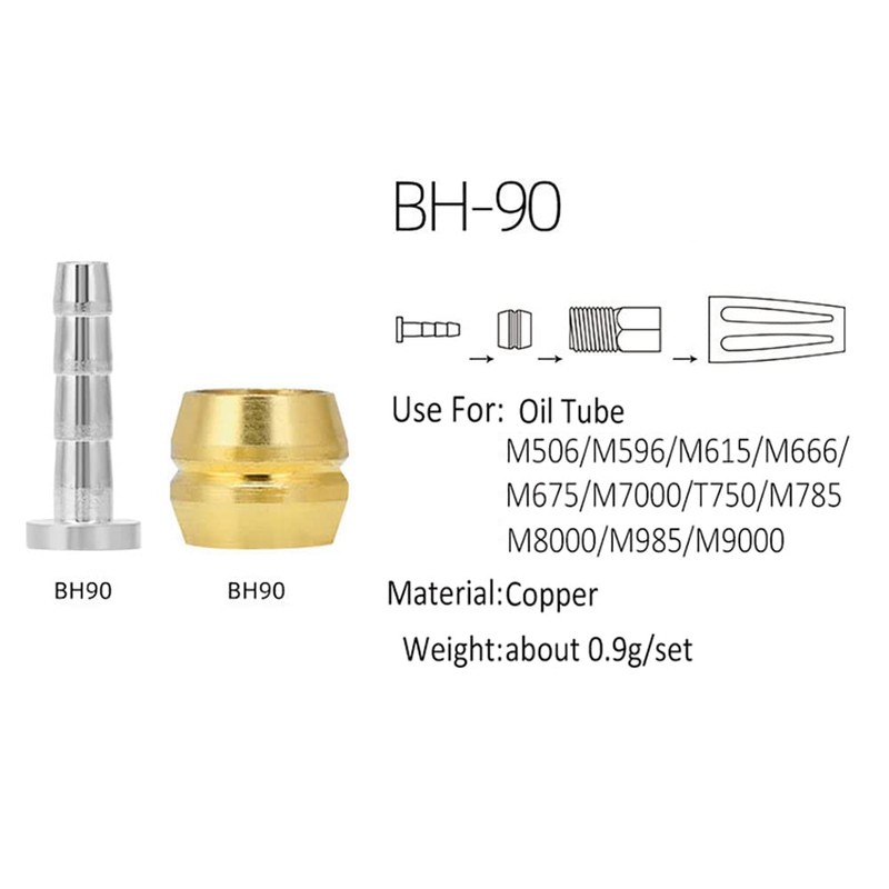 xelea 20Pcs Bicycle Brake Olive Brass Connecting Insert Kit for