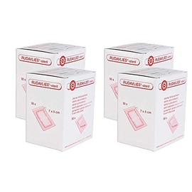 4 x NOBA Rudavlies Sterile Wound Plasters 7 cm x 5 cm Pack of 50