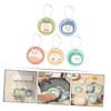 CHILDWEET 5pcs Cartoon Dish Scrubber Reusable Kitchen Cleaning Sponges for