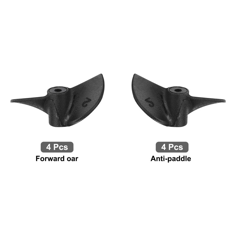 sourcing map 4Set RC Boat Propeller, 2 Blades Propellers 1.9mm
