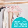 HOUSE DAY Premium Velvet Hangers 50 Pack, Non-Slip Flocked Felt