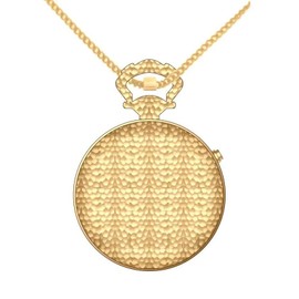 QIATKWH German Talking Watch, Simple and Easy to Wear Gold Pocket Watch, (, 华的