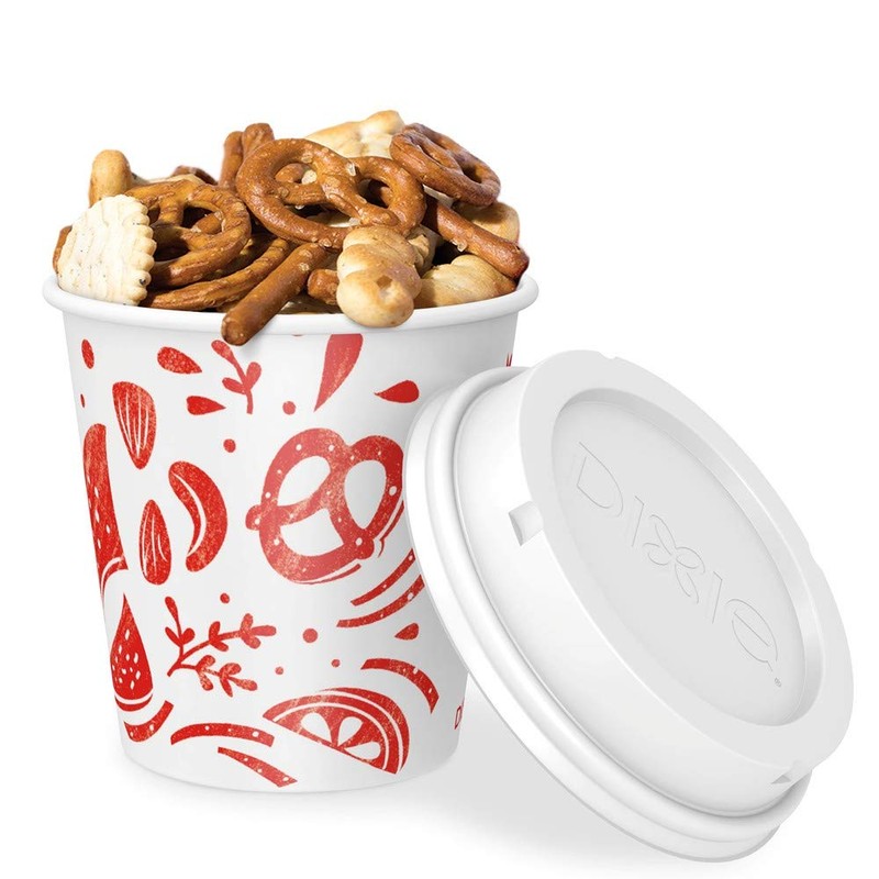Dixie To Go Snack Cups with Lids, 10 Ounce Travel