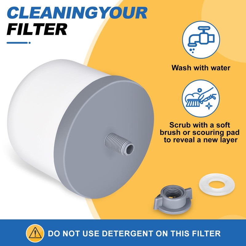 YKMGON Replacement Ceramic Dome Water Filter with Coconut Shell Activated