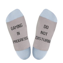 Gaming Gamer Socks for Men Dad Women Teen Boys-Do Not Disturb I'm Gaming Novelty Funny Fun Cool Funky Crazy Socks-Fathers Day Birthday Christmas Easter Gamer Gaming Husband Mom Gifts Stocking Stuffers