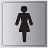 V Safety General Door-Ladies Toilet Sign - 150mm x 150mm