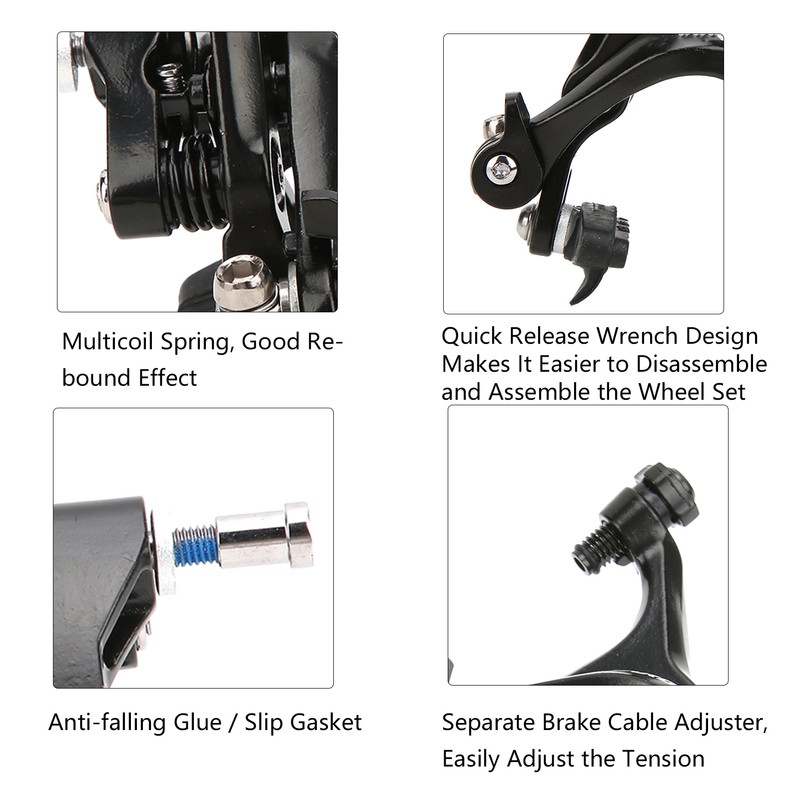 1 Pair Bike Brakes Front Rear Dual Pivot Sensitive V