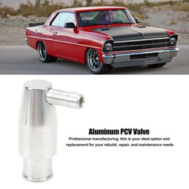 3/4in PCV Valve Cover Breather,8489 PCV Valve with Grommet Polished Aluminum 6008 Replacement for