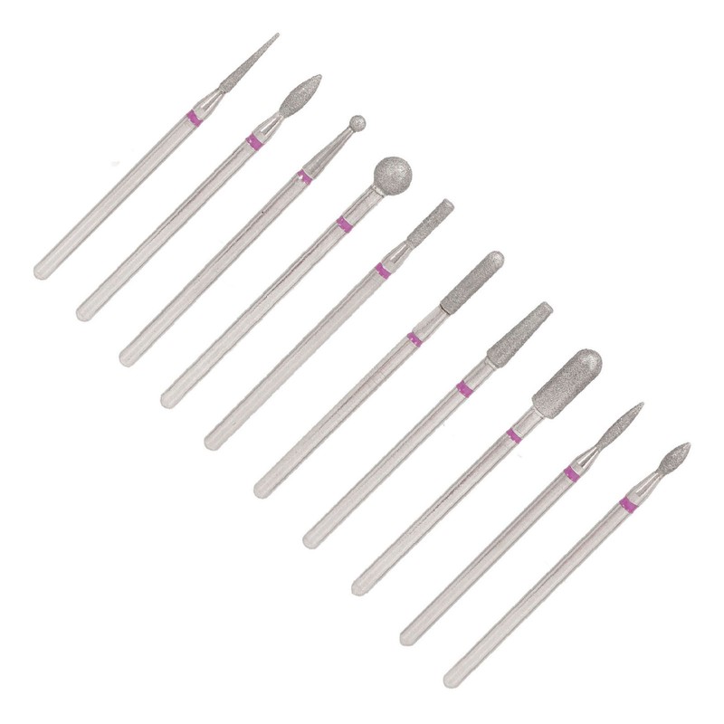 10pcs Nail Drill Bit Set Professional Home Salon Emery Cuticle