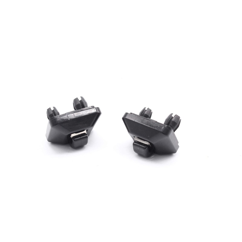 TAKPART 2x Black Sun Visor Inner Clip Hook Holder for