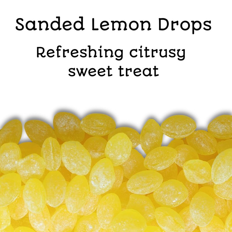 Lemon Drops Old Fashioned Sanded Hard Candy - 2.5 lb