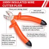 Sharp-tec 1000V Insulated Side Cutters Electrical, 160mm Snips Electrical Wire