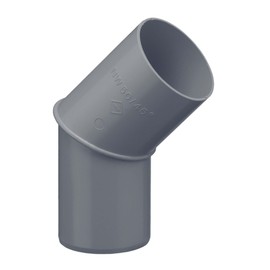 INEFA Rain Pipe Elbow 45 Degrees for Downpipe, PVC DN 75 Anthracite Connector Gutter Accessories, Easy Plug-In Installation, Made in Germany