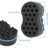 Beauty7 Twist Afro Hair Wide Tooth Hair Brush Double Sided