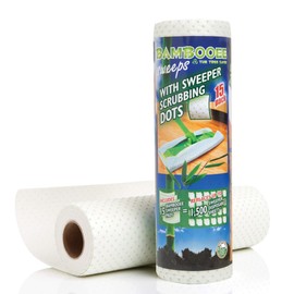 Bambooee Reusable Bamboo Sweeper Sheets with Sweeper Scrubbing Dots