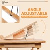 JELNER Adjustable Bamboo Laptop Desk with Cooling Fan, Foldable Bed