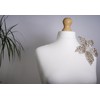 Feathers Creation Ltd Sparkling Rhinestone Curved 20 Cm Wide Applique