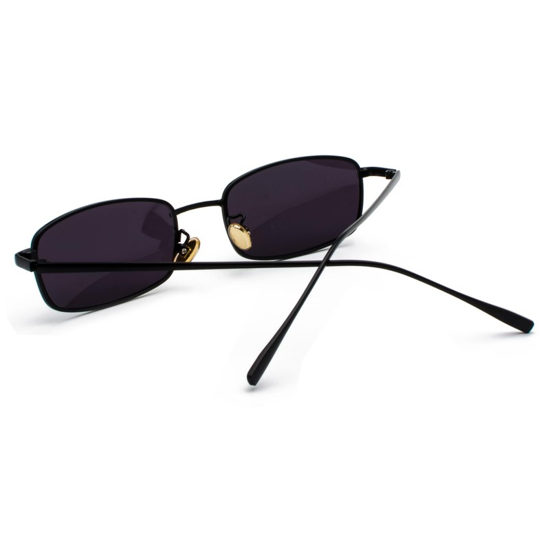 RUNHUIS Retro Classic Small Rectangle Sunglasses Men Women Vintage Slim
