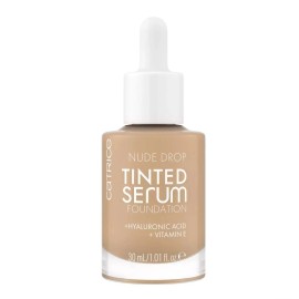 Catrice Nude Drop Tinted Serum Foundation Lightweight Hydrating Buildable 030c