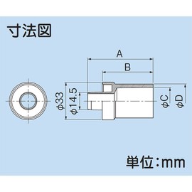 因幡電工 VP管ジョイントΦ14 DSH-14用パーツ DSH-14-16V