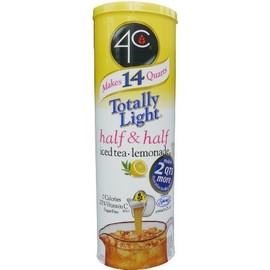 4C Totally Light Half & Half, Iced Tea Lemonade, Sugar Free, 7-Count Canisters (Pack of 4) by Totally Light