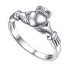 Irish Claddagh Ring 925 Sterling Silver Celtic Crown Love Heart