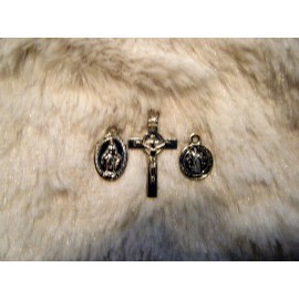 St. Patrick and St. Brigid of Ireland Brown Scapular 100%Wool Handmade