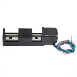 Zeberoxyz - 1 mini guía de riel lineal T6 x 1 tornillo de plomo con motor paso a paso NEMA11, longitud de carrera efectiva de 50 mm para piezas de enrutador CNC X Y Z lineal (tamaño 50 mm)