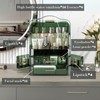 LINFIDITE Cosmetics Storage Box Transparent Lid Large Makeup Organizer Box