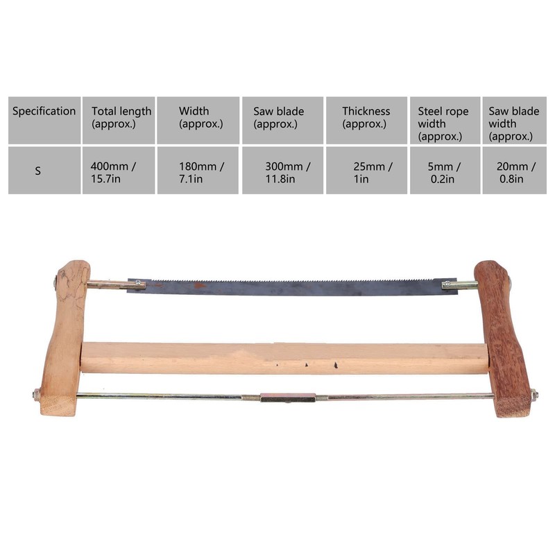 Frame Saw, Teakwood Handsaws, Blade Replacement Carpenter Hand Bow Wood