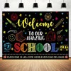 Welcome School Backdrop - First Day Banner Large Fabric Poster