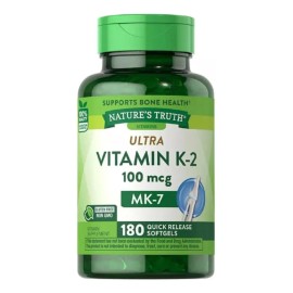 Vitamina K2 100mcg Huesos Saludables (180) Cáps Americano Sabor Sin Sabor