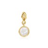 Ross-Simons October/Opal - Round Birthstone Charm in 18kt Gold Over
