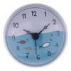 VANKOA Shower Bathroom Wall Suction Clock Waterproof Time Display Home